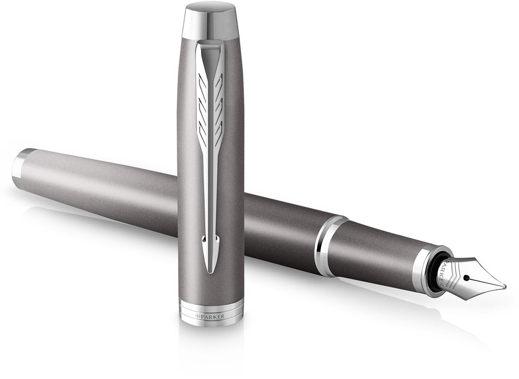 Vulpen Parker IM Rituals blauwe inkt medium punt in giftbox grijs CT