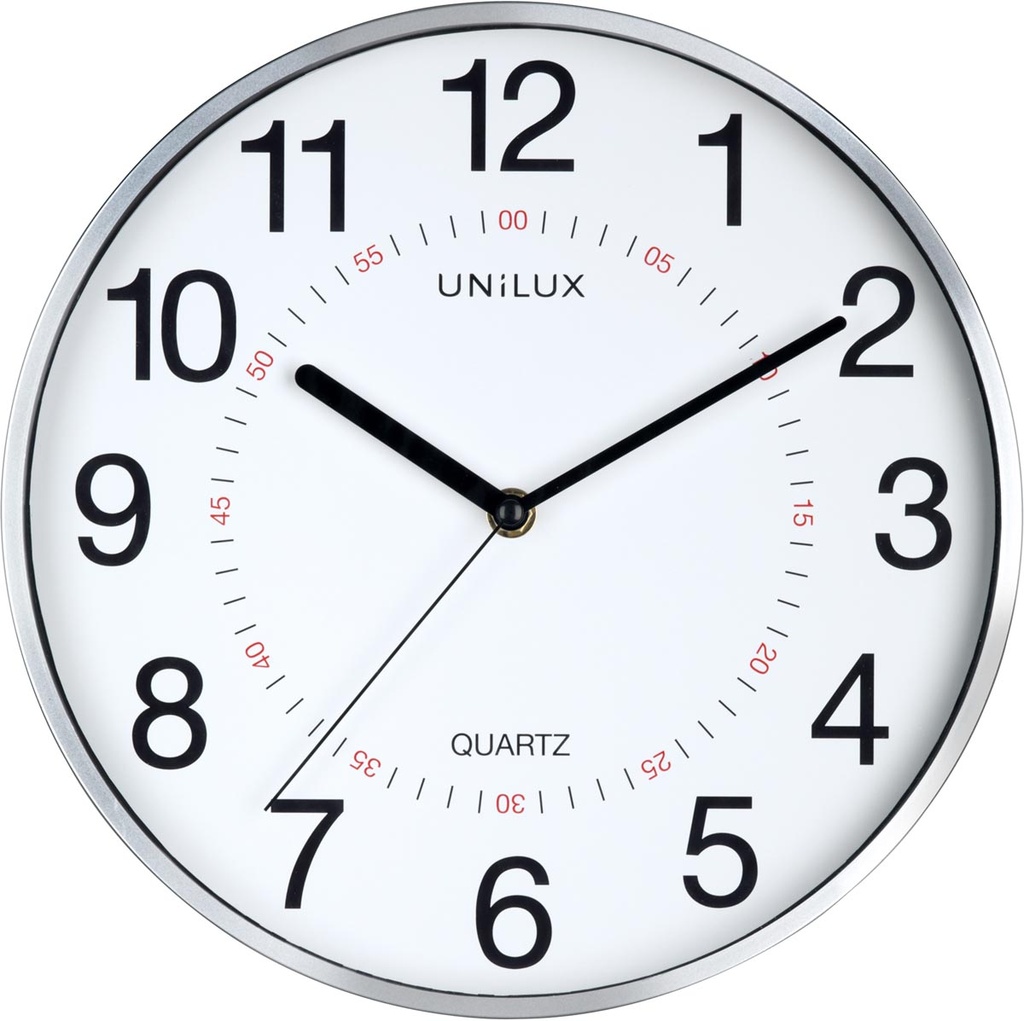Wandklok Unilux Aria Ø30,5cm grijs