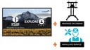 Touchscreen Legamaster Explore 2 75" + mobiel onderstel in hoogte verstelbaar