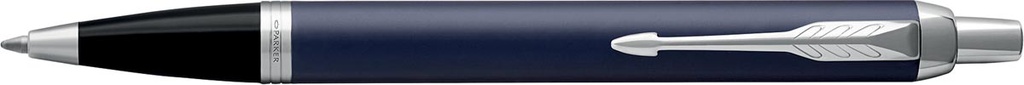 Balpen Parker IM blauwe inkt medium punt giftbox CT blauw/zilver