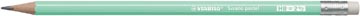 Potlood Stabilo Swano Pastel met gom HB groen