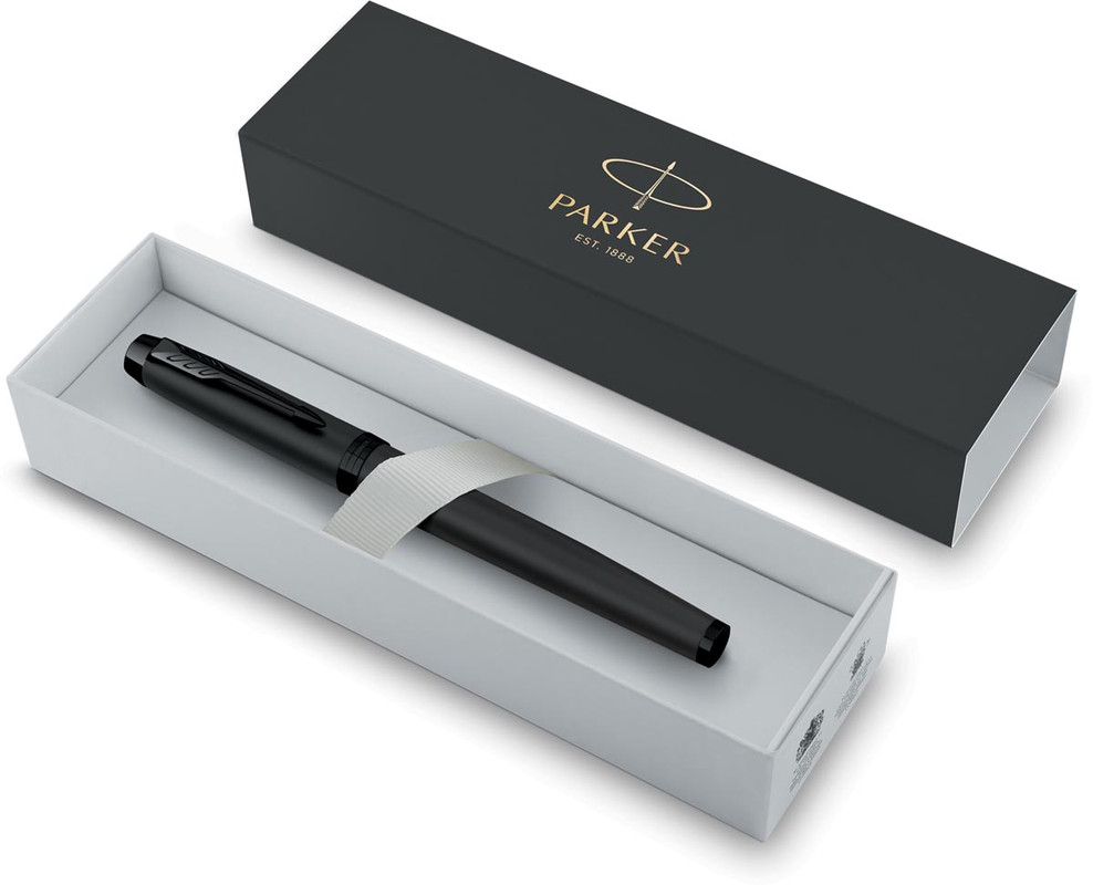 Roller Parker IM zwarte inkt fijne punt giftbox BT zwart