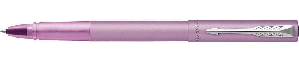 Roller Parker Vector XL zwarte inkt fijne punt giftbox lila/zilver