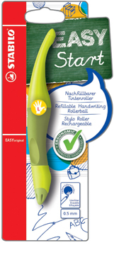 Roller Stabilo EasyOriginal blauwe inkt linkshandig blister groen