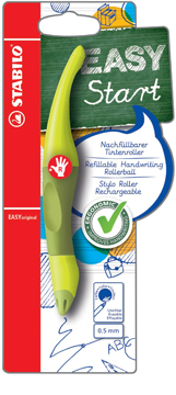 Roller Stabilo EasyOriginal blauwe inkt rechtshandig blister groen