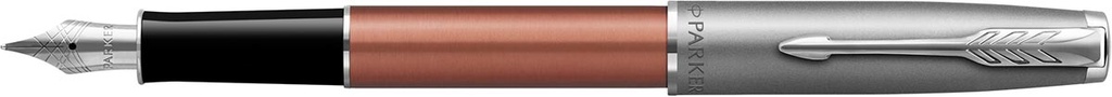 Vulpen Parker Sonnet blauwe inkt medium punt giftbox oranje/zilver