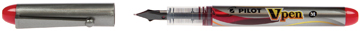 Vulpen Pilot V-Pen Silver wegwerp medium rood