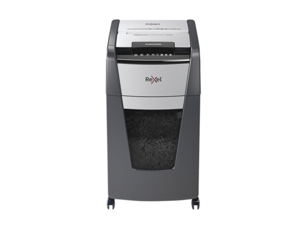 Automatische papiervernietiger Rexel Optimum AutoFeed+ 225X Cross Cut P4