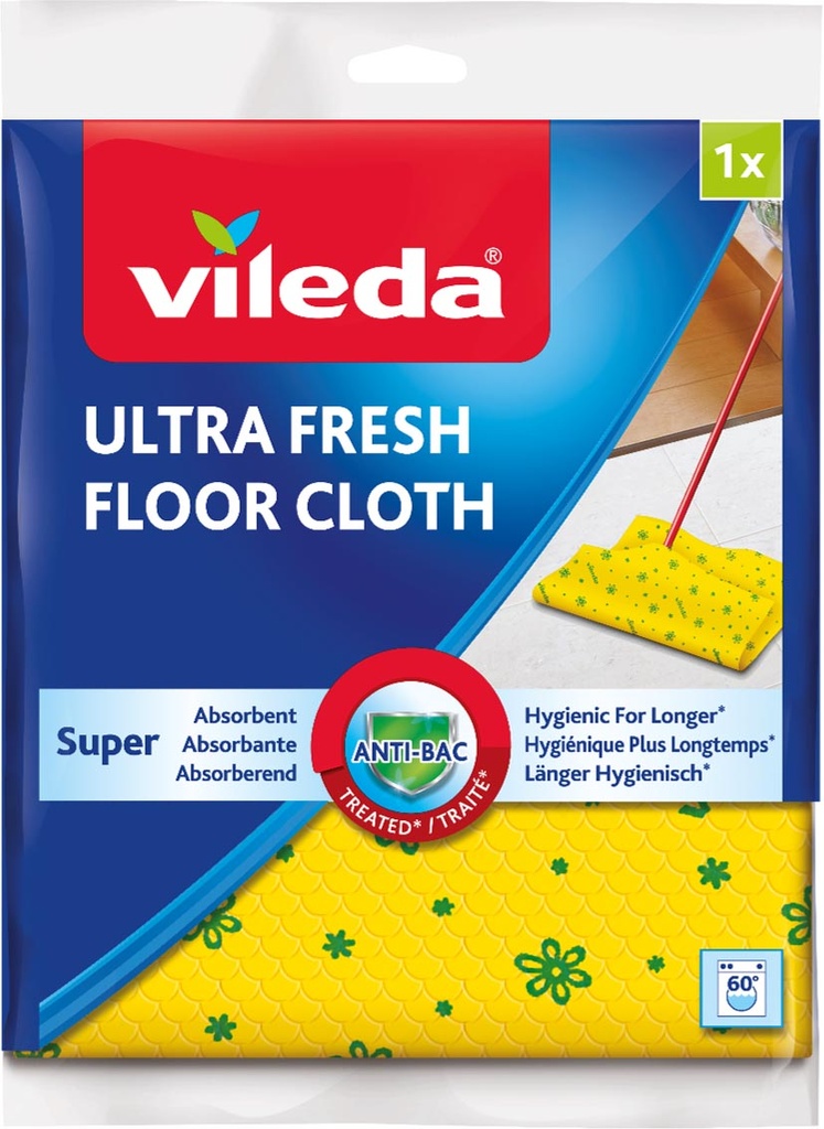 Dweil Vileda Ultra fresh 50x60cm geel (2)