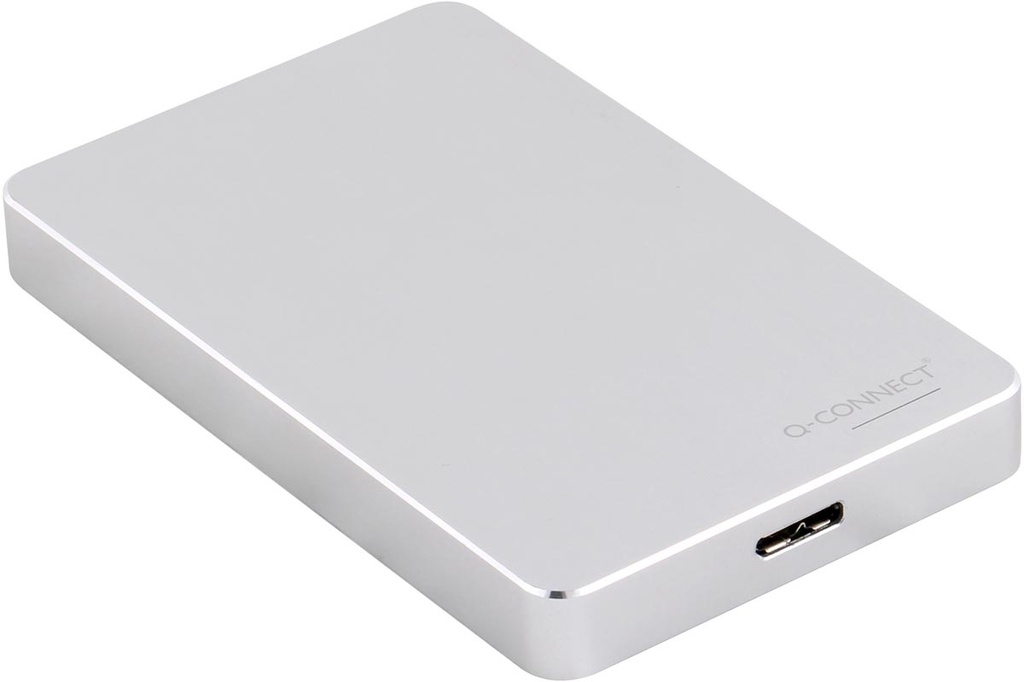 Externe harde schijf Q-Connect 2 TB USB 3.0 zilver