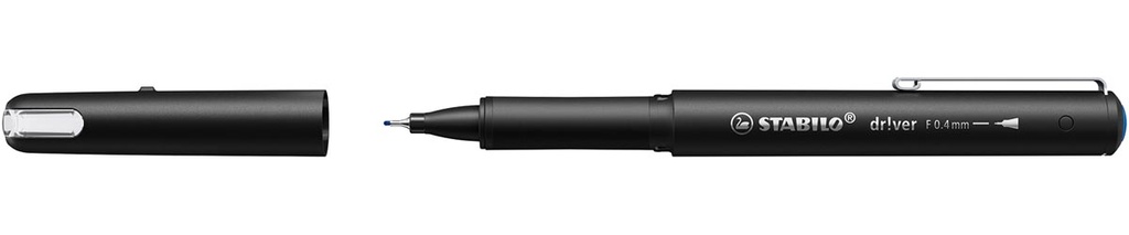 Fineliner Stabilo dr!ver fijne punt 0,4mm blauw