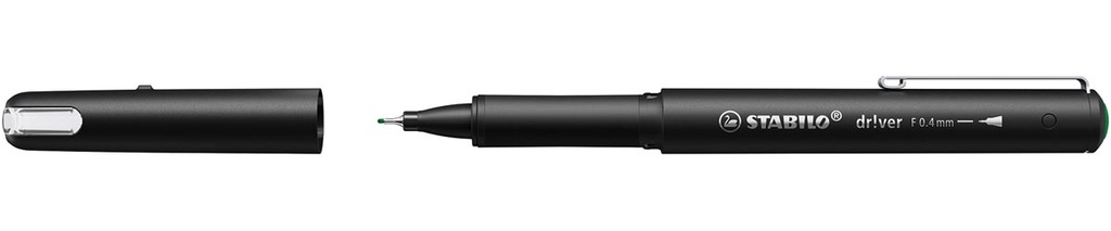 Fineliner Stabilo dr!ver fijne punt 0,4mm groen