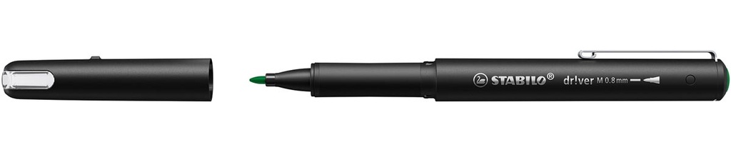 Fineliner Stabilo dr!ver medium punt 0,8mm groen