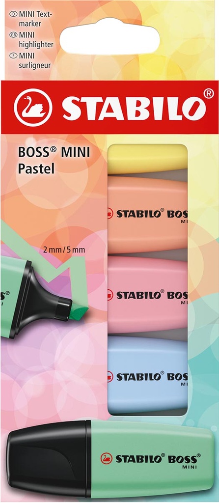 Markeerstift Stabilo Boss Mini pastel assorti (5)