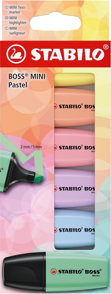 Markeerstift Stabilo Boss Mini pastel assorti (6)