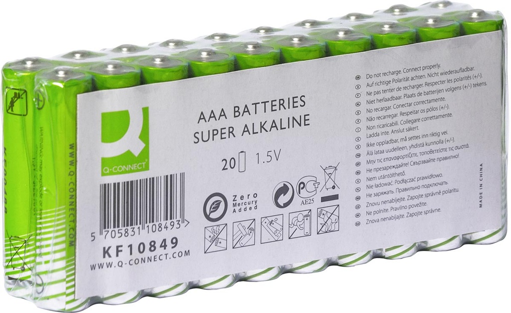 Batterijen Q-Connect AAA (20)