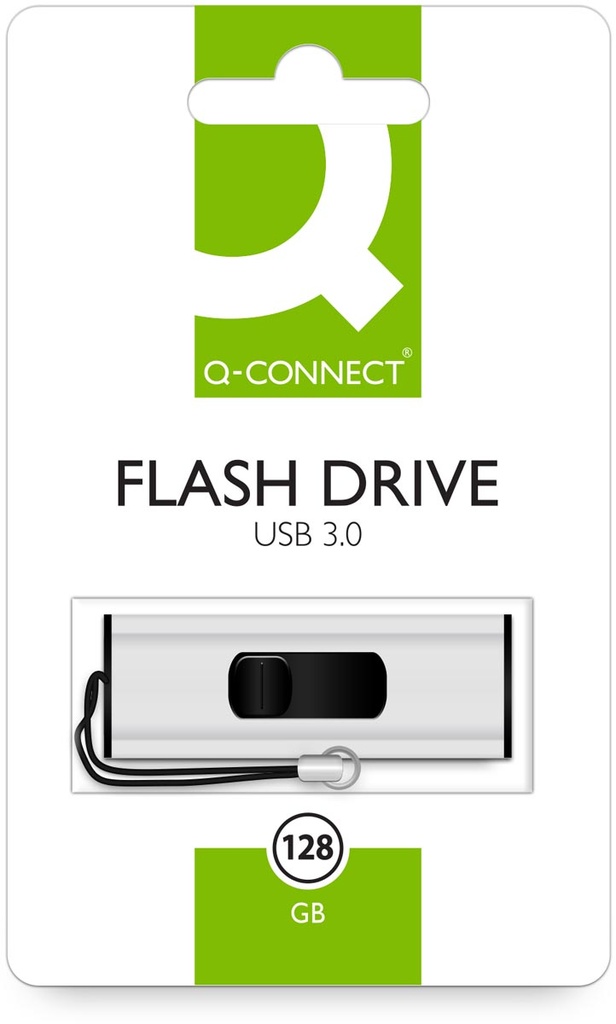 USB-stick 3.0 Q-Connect 128 GB zilver