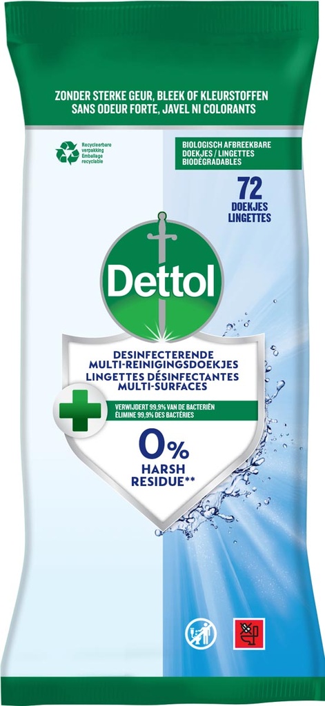 Reiningsdoekjes Dettol desinfecterend (72)