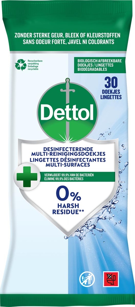 Reiningsdoekjes Dettol desinfecterend (30)