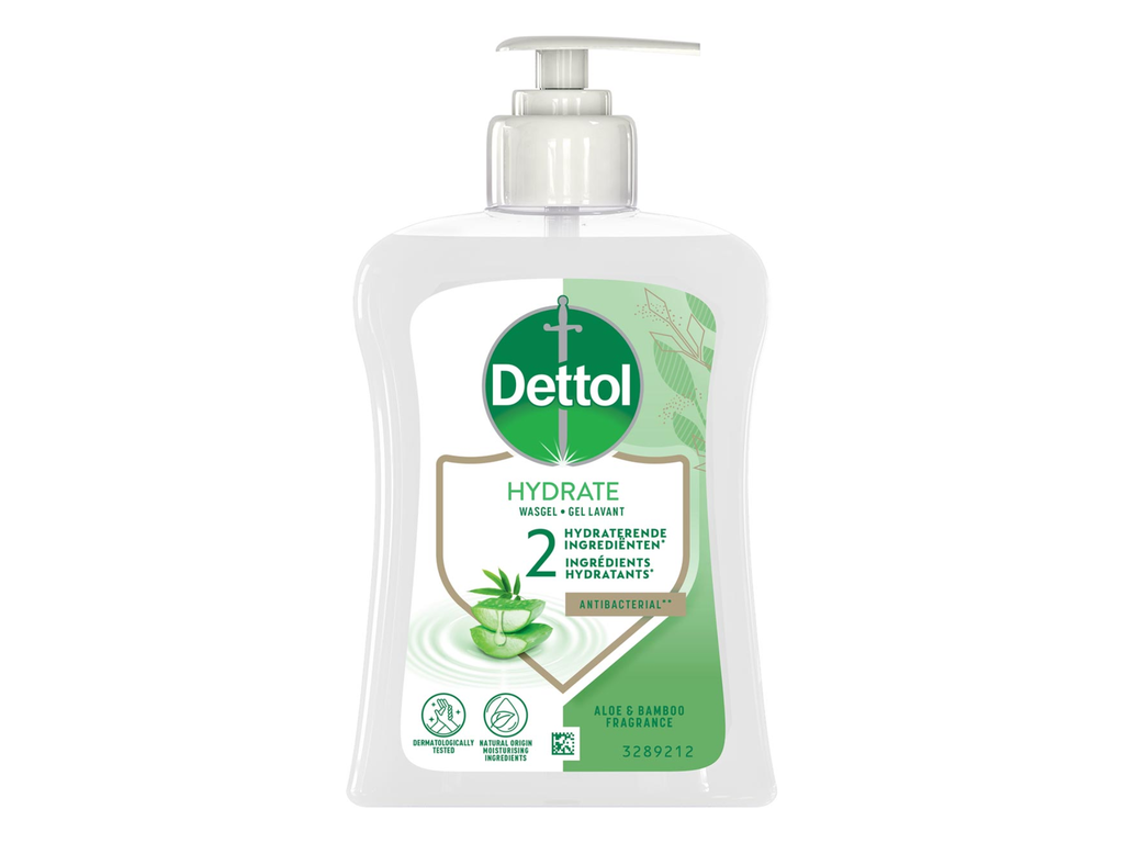 Handzeep Dettol Hydrate aloë vera en bamboe flacon 250ml