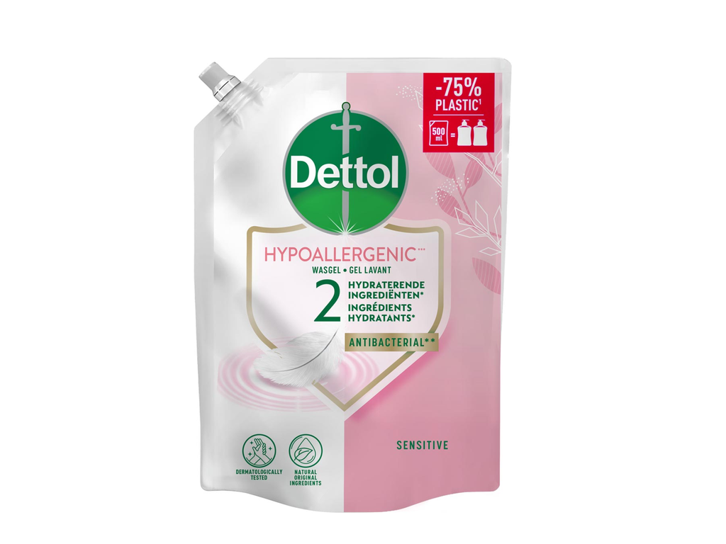 Navulling handzeep Dettol Hypoallergenic 500ml