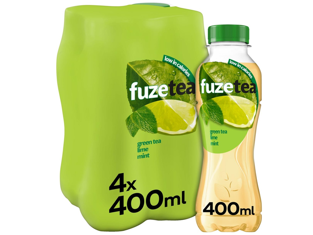 Frisdrank Fuze Tea limoen munt fles 40cl (24)