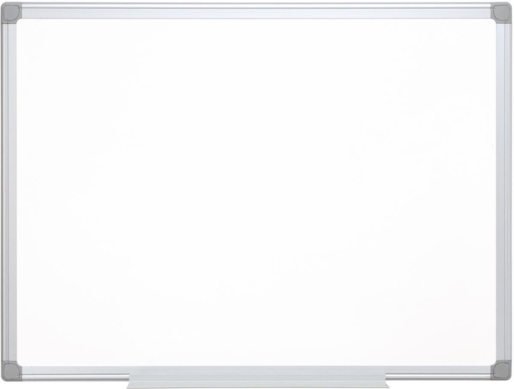 Whiteboard Q-Connect aluminium frame melamine 60x90cm 1 zijde blanco 1 zijde geruit