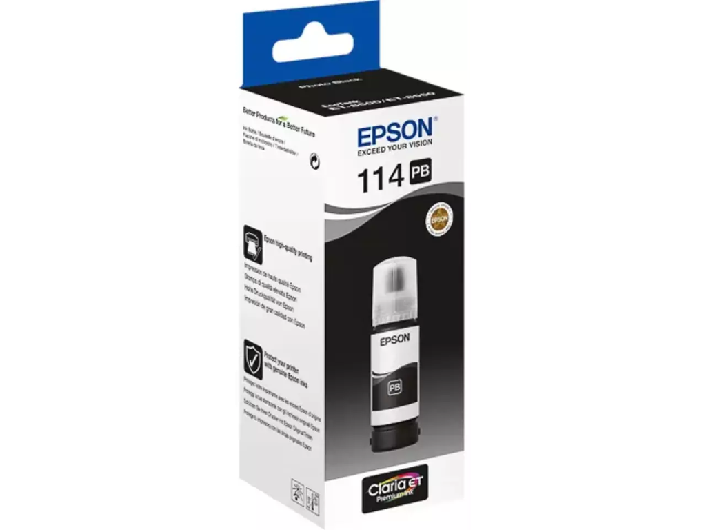 Inktfles Epson Inkjet C13T07B140 EcoTank 8500 70ml PBK