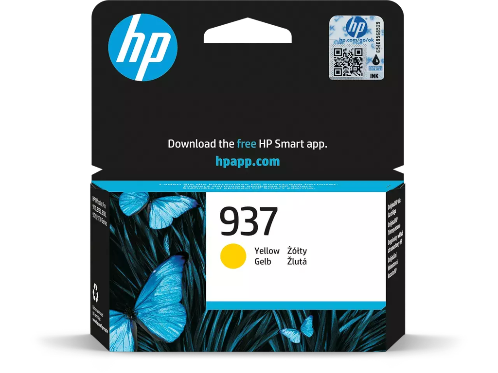 Cartridge HP Inkjet 937 OJ Pro 800pag. YEL