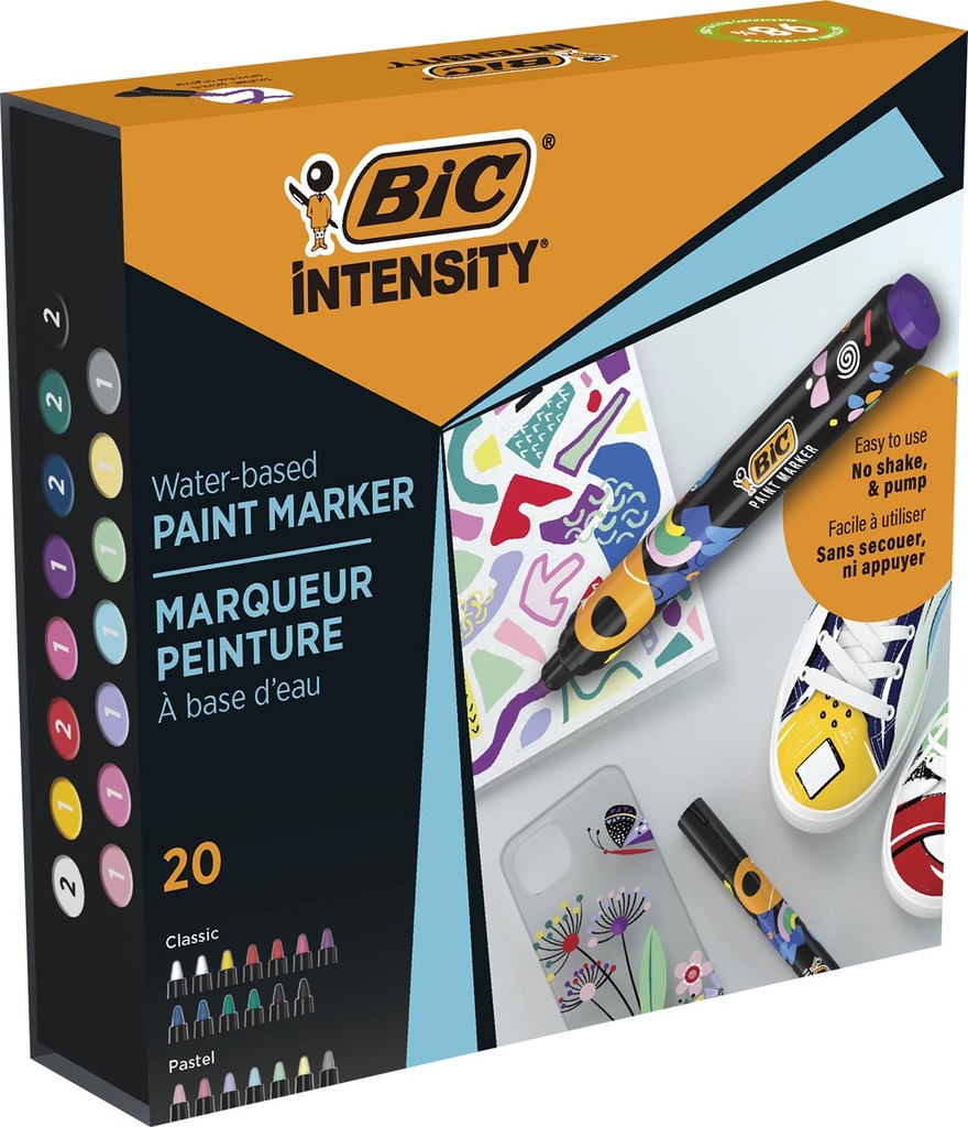 Paintmarker BIC Intensity assorti (20)