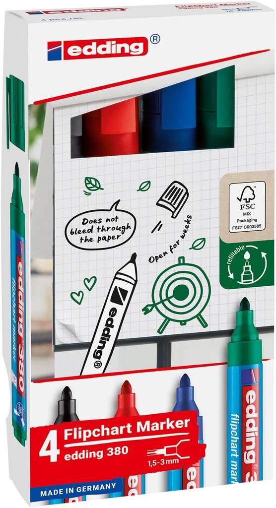 Flipchartmarker Edding E-380 assorti (4)