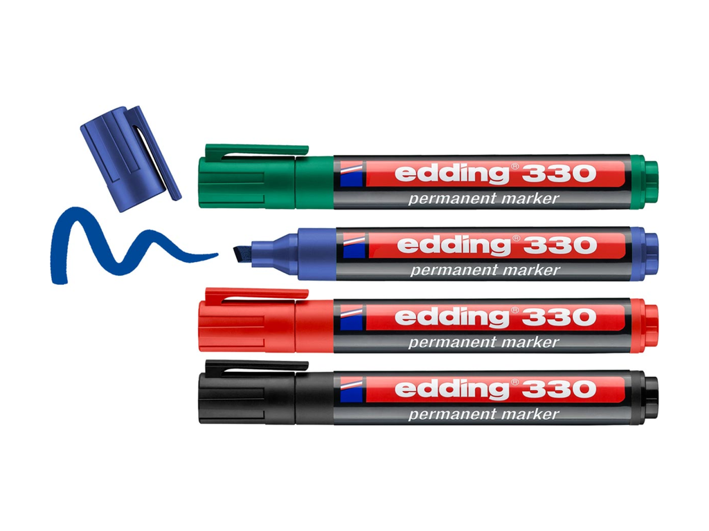 Permanent marker Edding E-330 assorti (4)