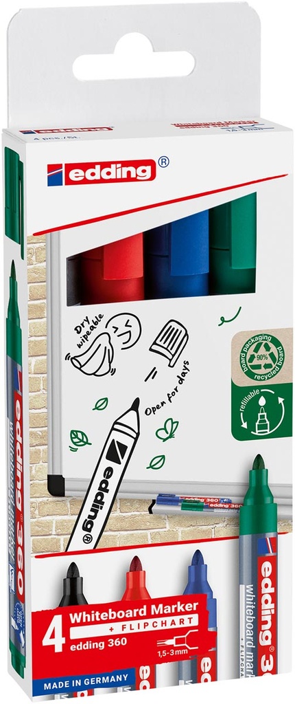 Whiteboard marker Edding E-360 assorti (4)