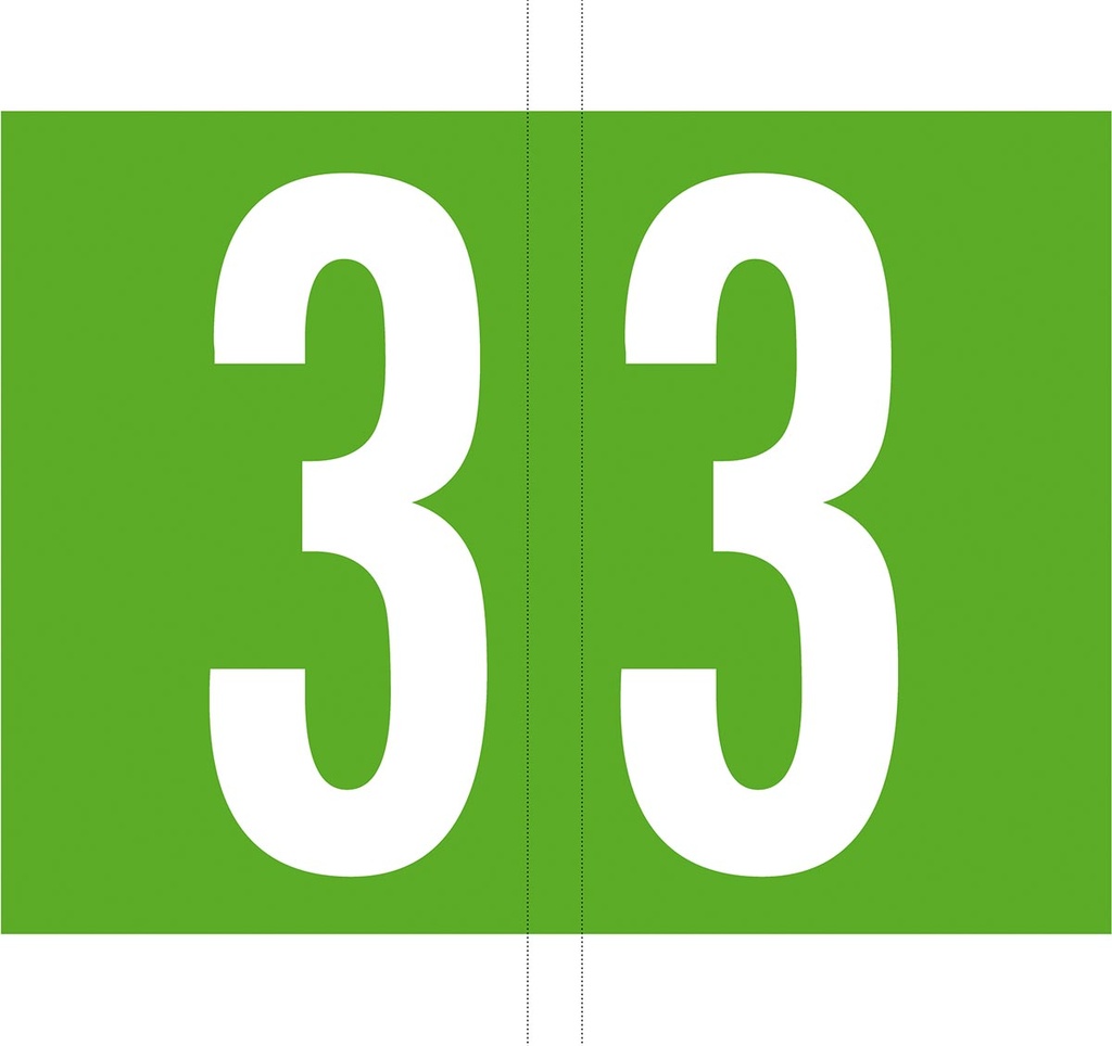 Etiketten voor hangmap Jalema Codetab 3 lichtgroen (500)