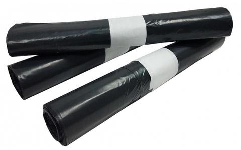 Vuilniszakken HDPE 60x80cm 60L 23µ 20zakken per rol grijs (25)