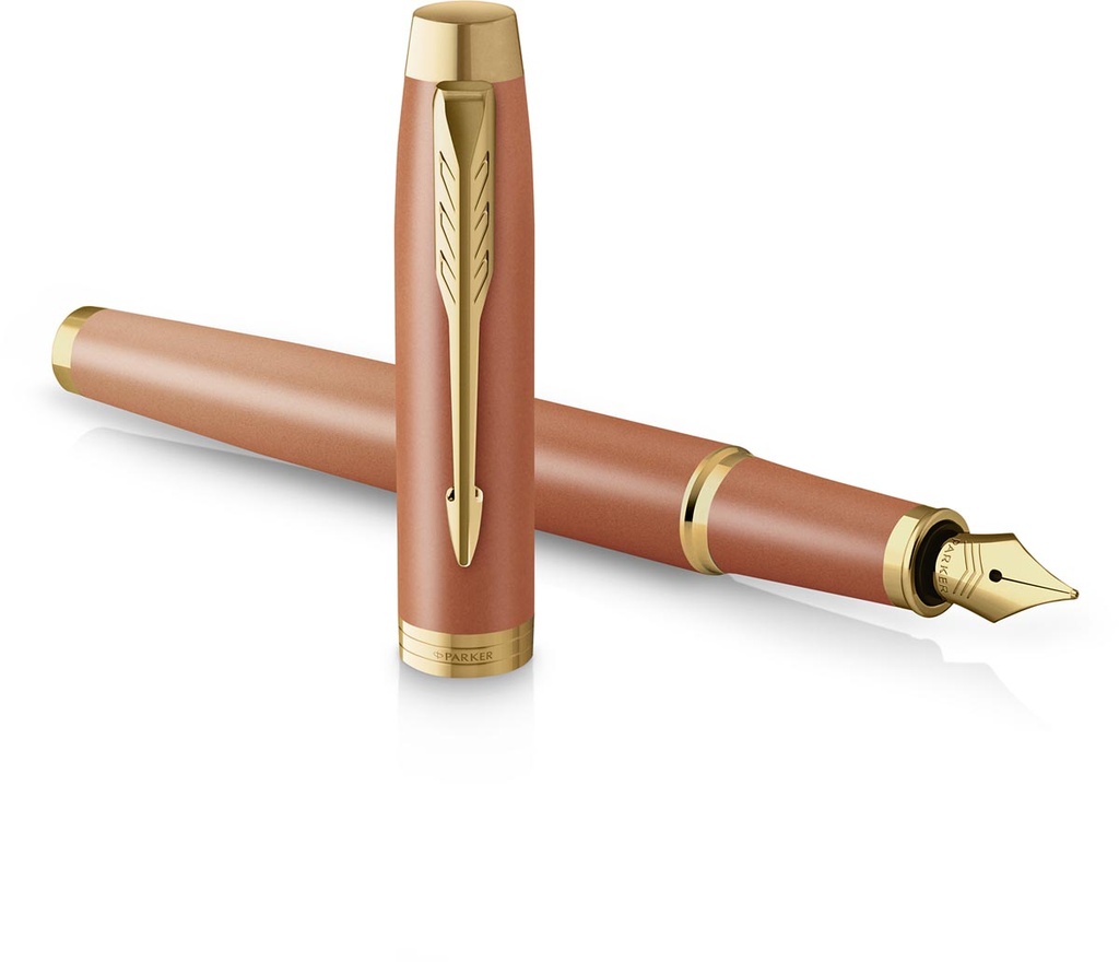 Vulpen Parker IM Rituals blauwe inkt medium punt oranje GT in giftbox
