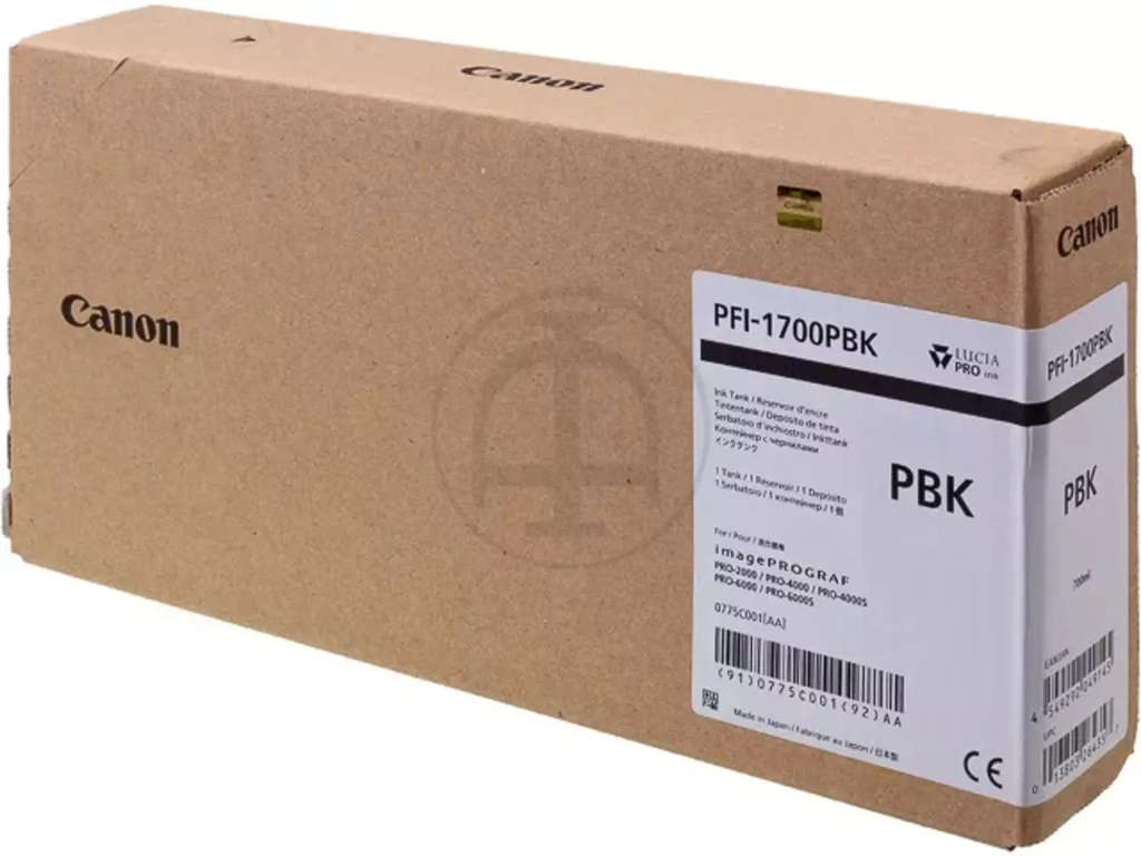Cartridge Canon Inkjet PFI-1700 imagePROGRAF iPF2000 700ml PBK