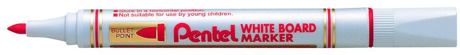 Whiteboardmarker Pentel MW85 rood