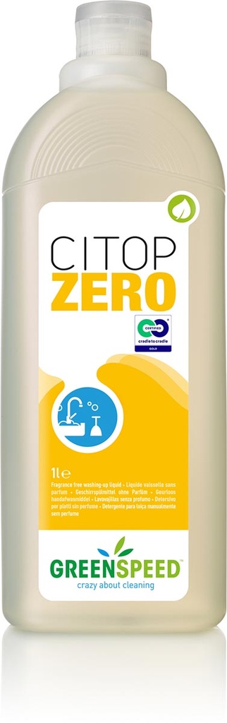 Handafwasmiddel Ecover Greenspeed Citop Zero fles 1L