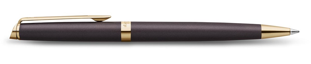 Balpen Waterman Hémisphère Metalic medium punt zwart GT in giftbox