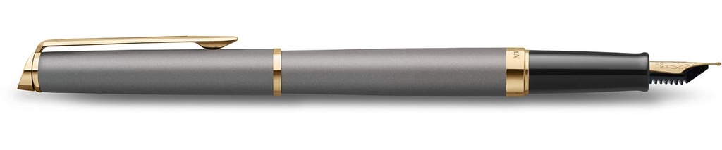 Vulpen Waterman Hémisphère Metalic medium punt grijs GT in giftbox