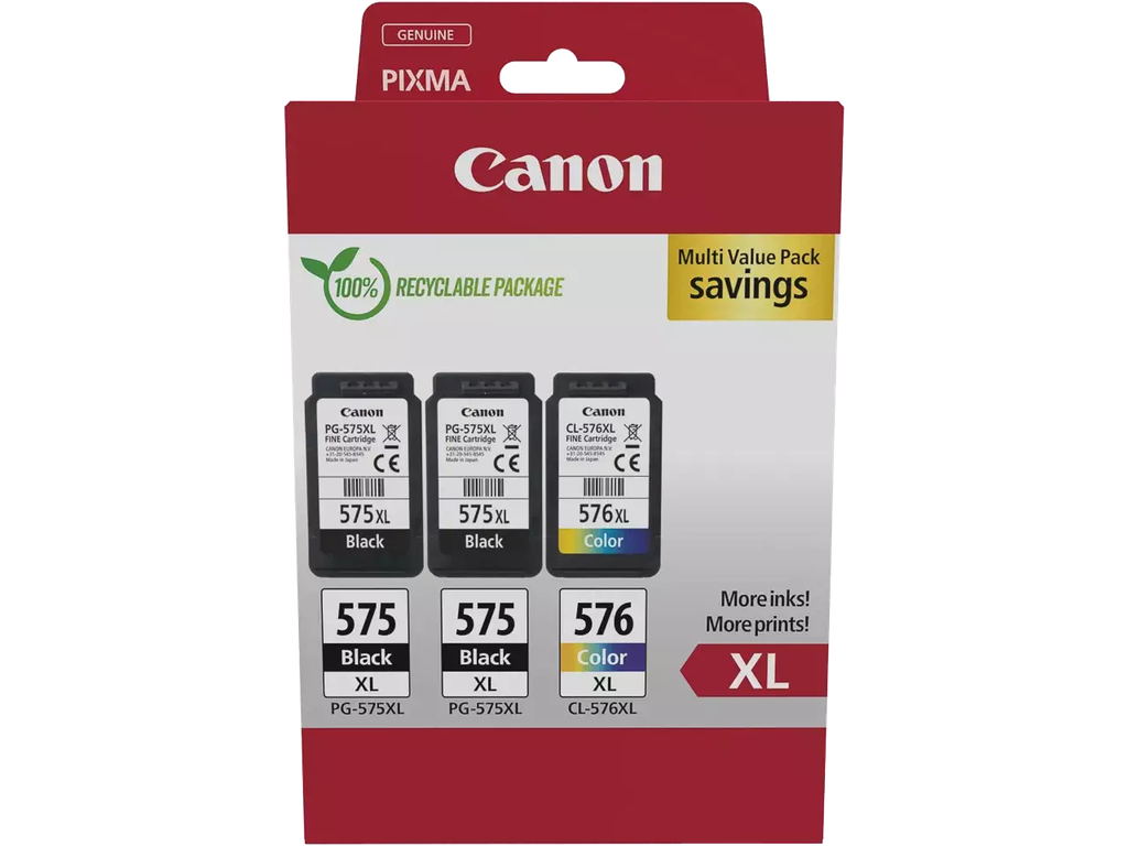 Cartridge Canon PIXMA Inkjet Multi Value Pack 2XPG-575XL/CL-576XL