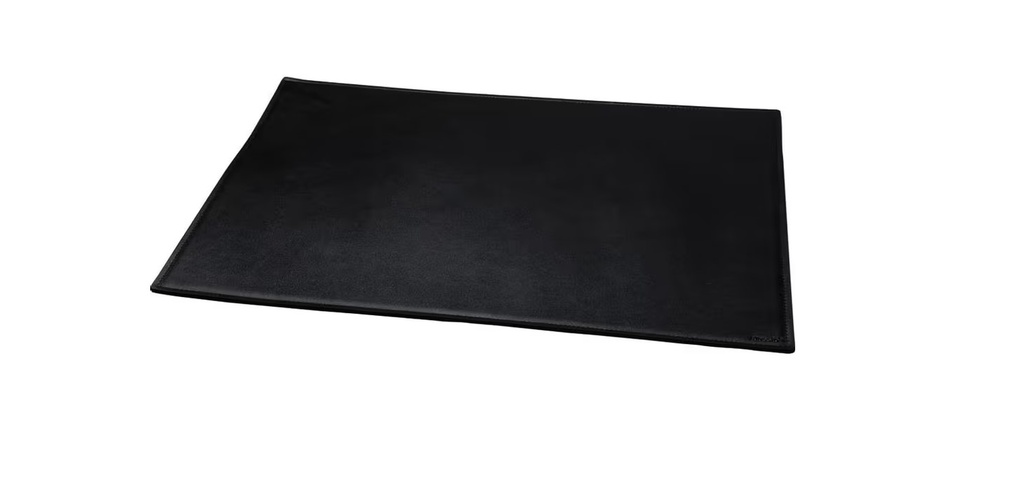 Bureauonderlegger Alassio echt leer zwart 65x45cm