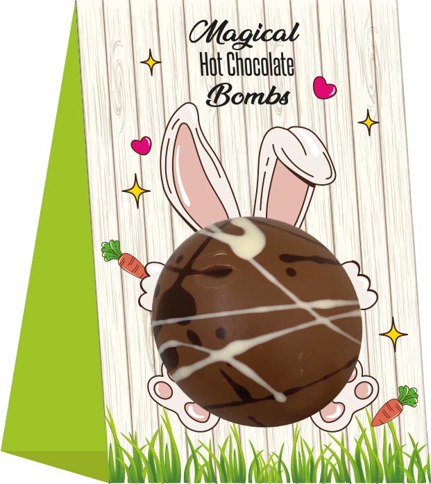Chocolade Choc & Presents chocobomb Magic Hot Chocolate met minispekjes 45gr