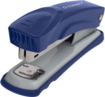 Nietmachine Q-Connect metaal half strip 25vel blauw