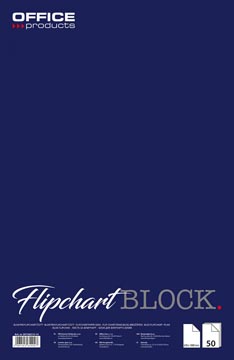 Papierblok voor flipchart Office Products 65x81cm 50vel blanco