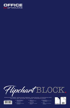 Papierblok voor flipchart Office Products 65x100cm 20vel geruit