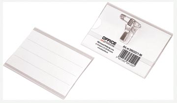 Badge met combiklem Office Products 90x57mm
