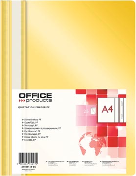 Snelhechtmap Office Products A4 geel