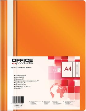Snelhechtmap Office Products A4 oranje